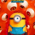 Ein Minion, das von vielen orangenen Augen angeschaut wird - Minions & Monster